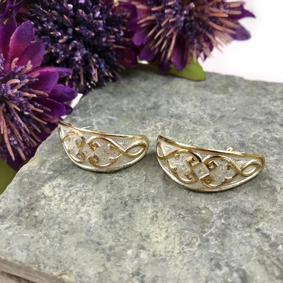 Gold & Silver Earrings - Picture 3 of 3